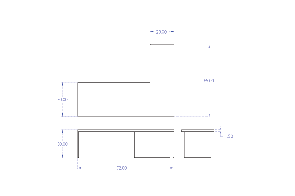 Tucker Robbins L Desk